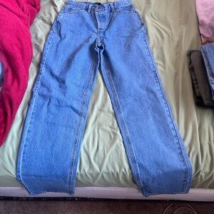 Fashion Nova Light Blue Straight Leg Jeans